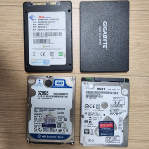 SSD 240g 120g 하드디스크 500g 320g