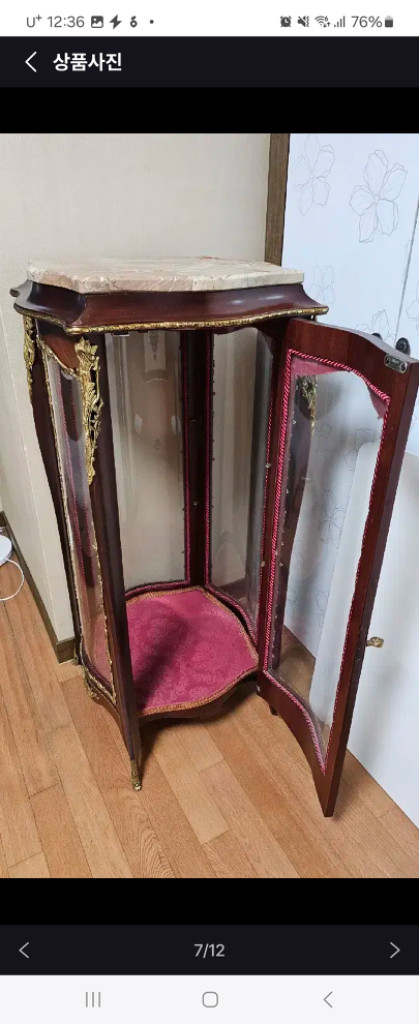 빈티지 오리지널 엔틱 장식장 이미지