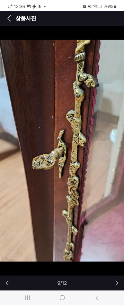 빈티지 오리지널 엔틱 장식장 이미지