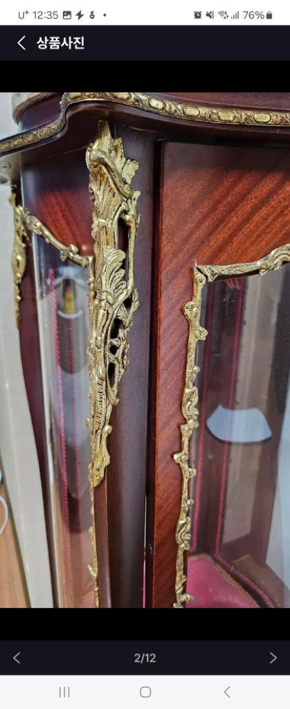 빈티지 오리지널 엔틱 장식장 이미지