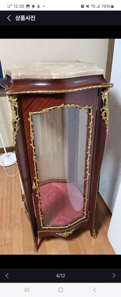 빈티지 오리지널 엔틱 장식장 이미지