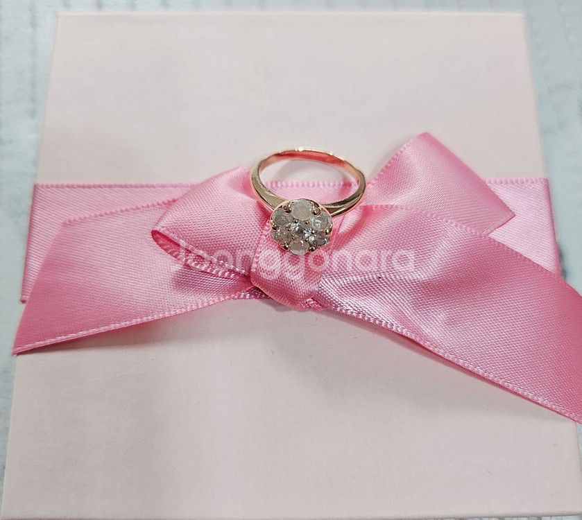 14k 로즈골드 아이스 러프다이아 0.7ct 반지 9호--1