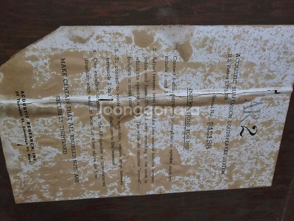 AR 2 빈티지 스피커 + AR-3st 슈퍼트위터 5만--6