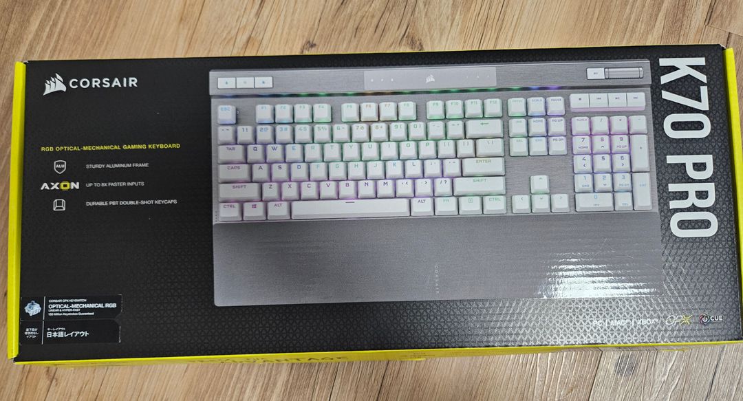 k70 pro opx 화이트 키보드 팝니다. (미사용)