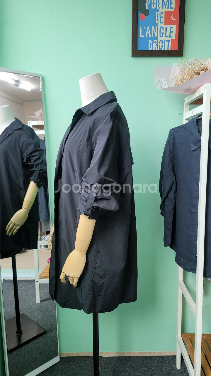 LIST 블랙 면혼방 점퍼 (봄~가을)--1