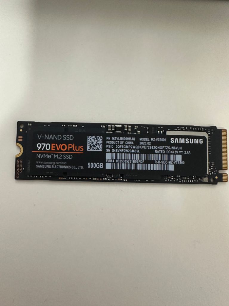 삼성 970EVO PLUS NVME M.2 500GB