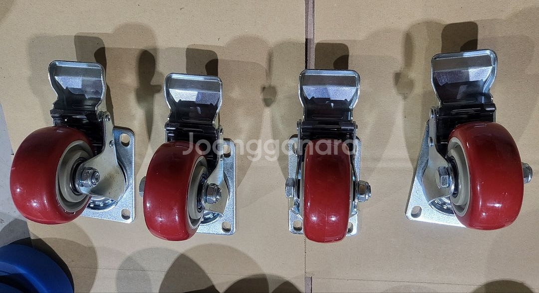 우레탄바퀴 회전형 브레이크형 3인치 4인치--9