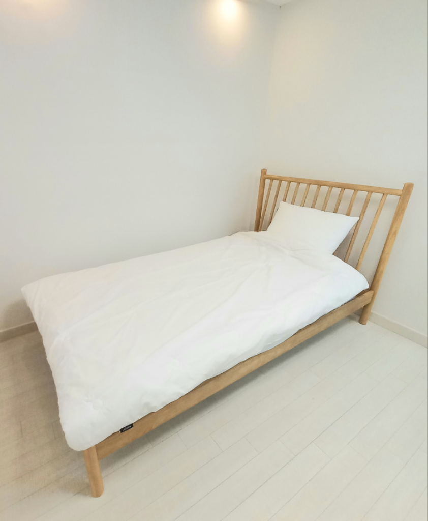 [리바트] 원목 침대 프레임 + 매트리스 (SS)