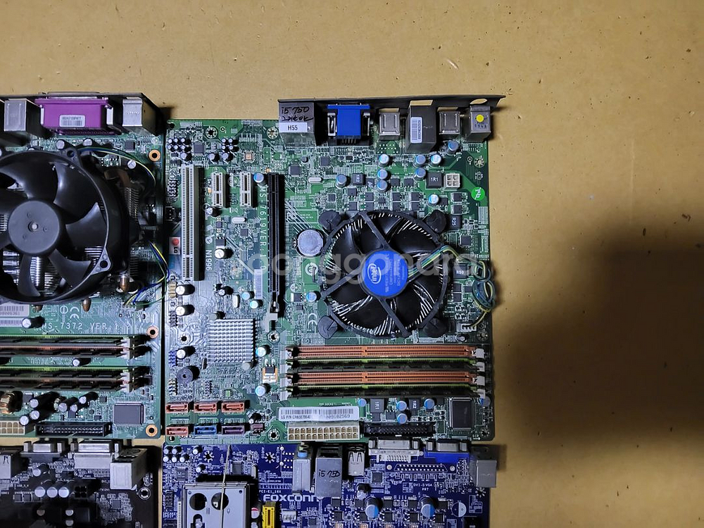컴퓨터 메인보드+CPU+램 4개 일괄판매 (앰프 모니터--2