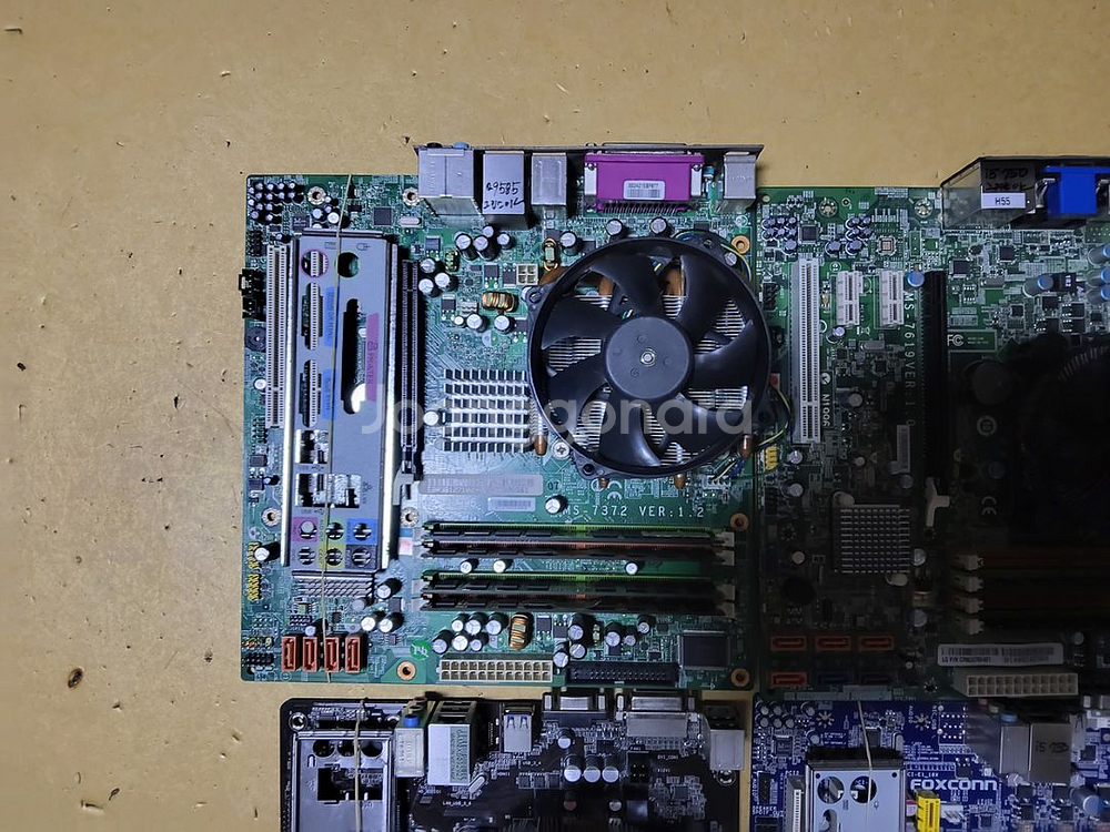 컴퓨터 메인보드+CPU+램 4개 일괄판매 (앰프 모니터--1