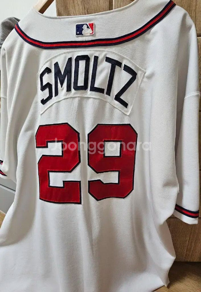 MLB 2002시즌 존 스몰츠 브레이브스 저지 유니폼--1