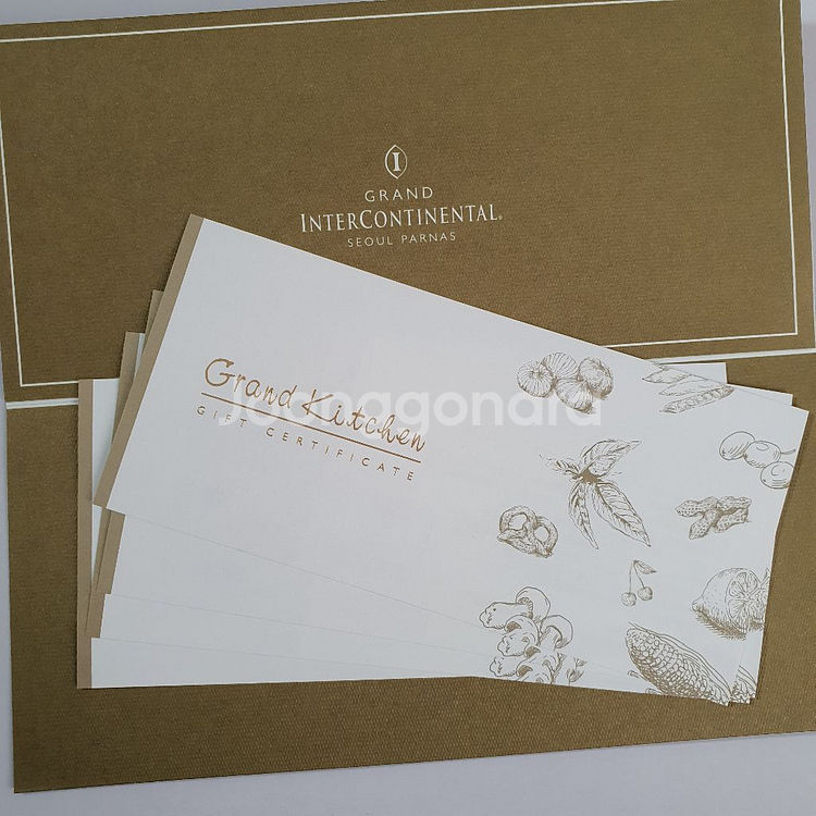 인터컨티넨탈 파르나스 그랜드키친 뷔페권 4매--1