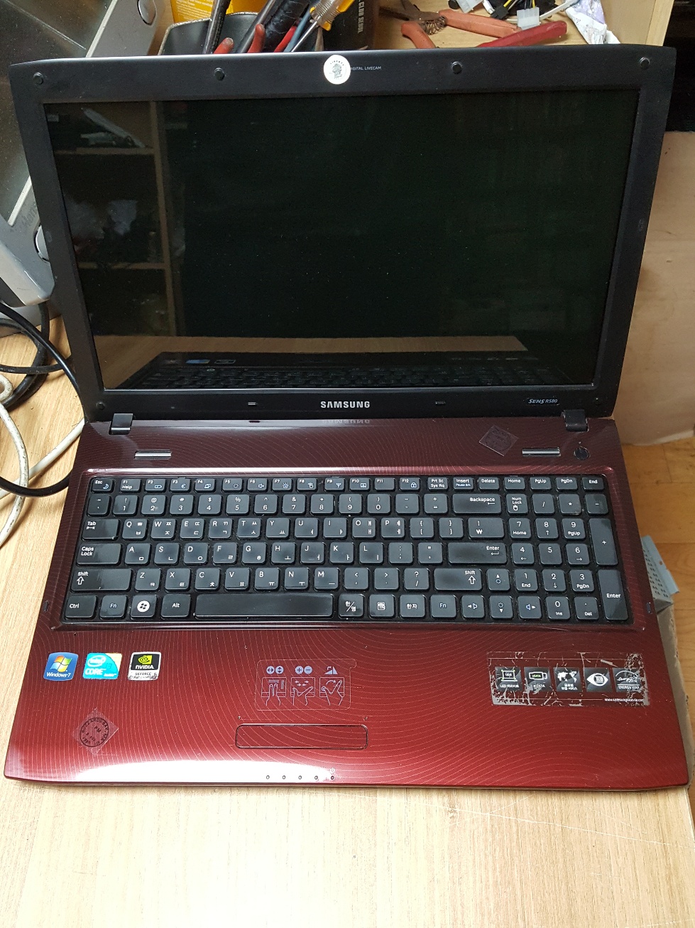 24-삼성노트북 NT-R580-노테스트-부품용