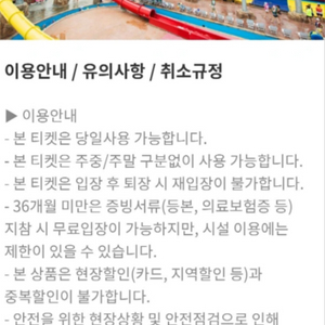 원마운트 워터파크 종일권2매