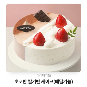 파리바게트 초코반 딸기반 케이크