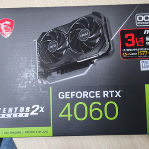 RTX 4060 벤투스 2X 블랙 OC 3개