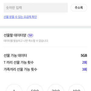 SKT 데이터 1GB