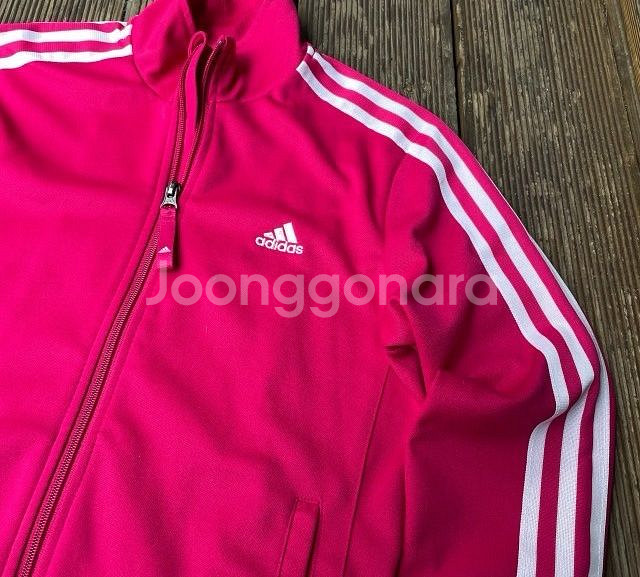 아디다스 분흰 핑크 여자 트랙탑 져지집업 85~90--1