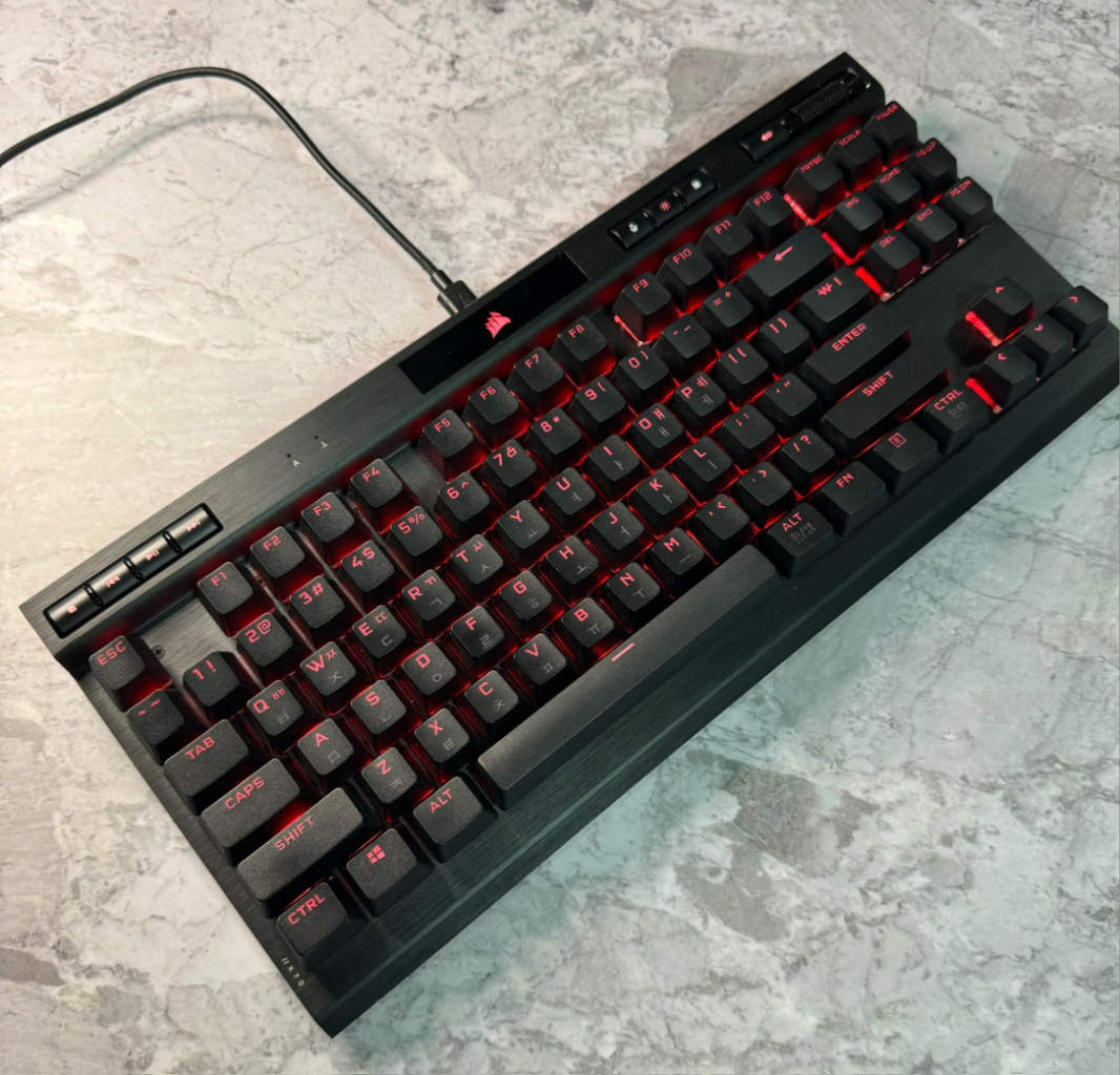 커세어 K70 RGB 체리 MX 은축 게이밍 GJ