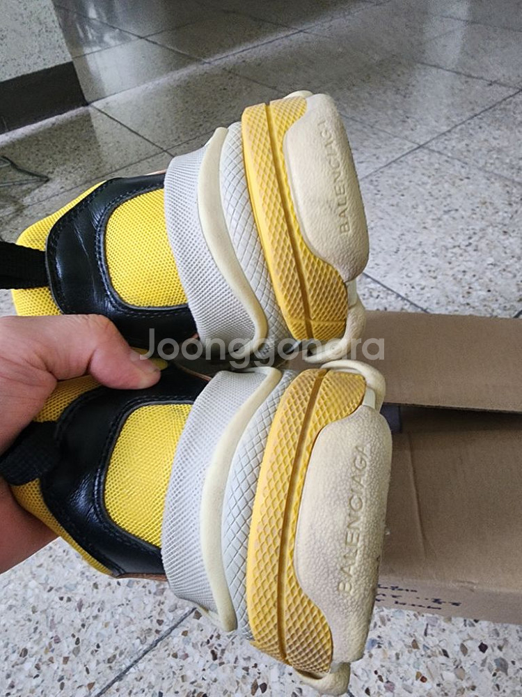 발렌시아가 남자 신발 트리플 그린--6