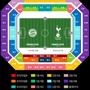 [동반입장]쿠팡플레이 토트넘 뮌헨 1등석C 2연석