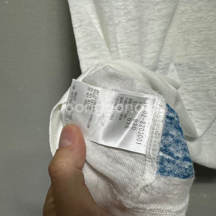 띠어리 린넨 100% 티셔츠--5