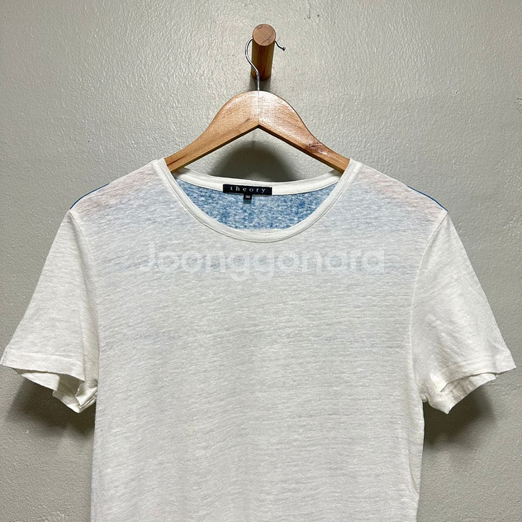 띠어리 린넨 100% 티셔츠--1