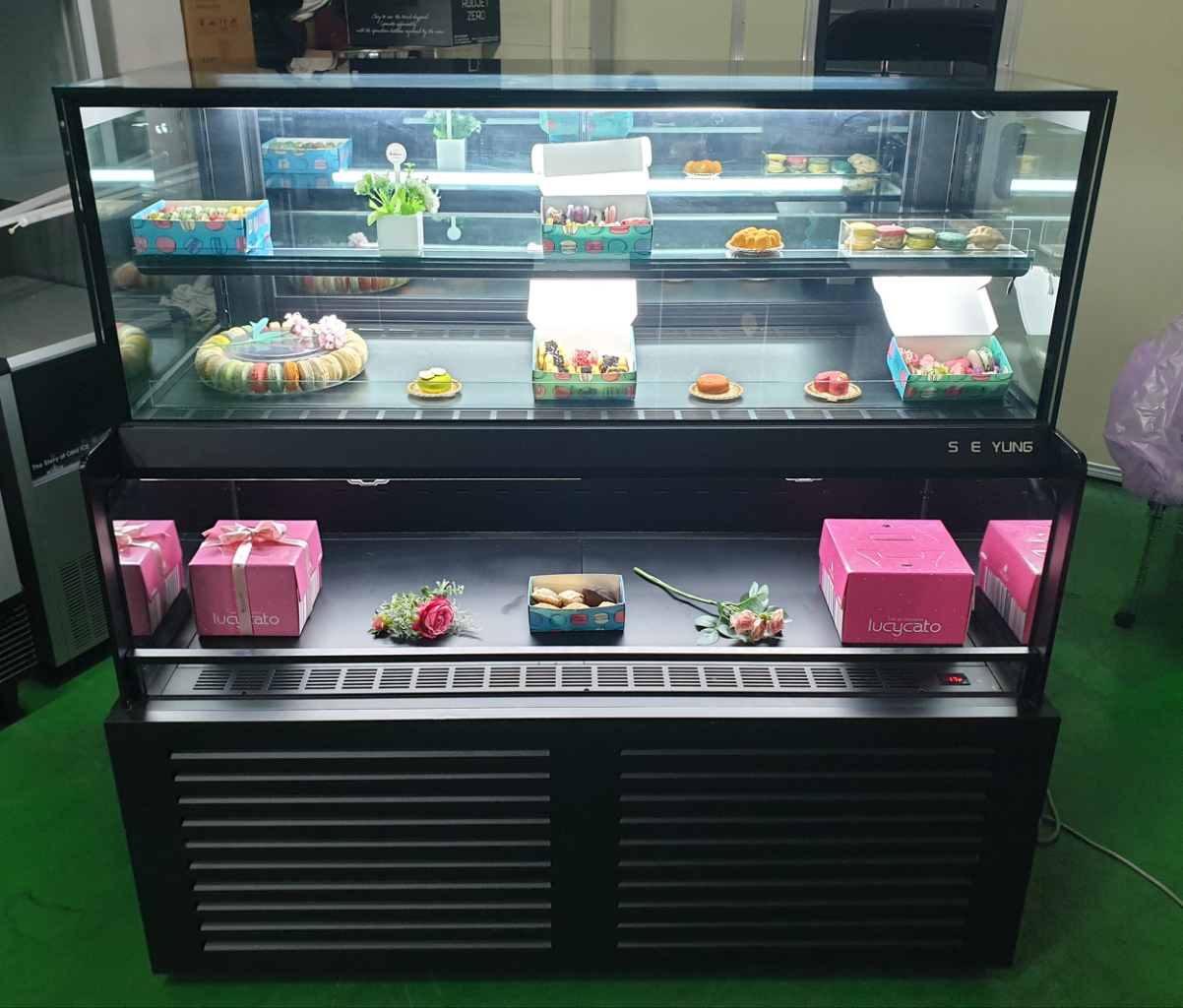 명품 카페용 콤비 케익 디저트 베이커리 냉장 쇼케이스
