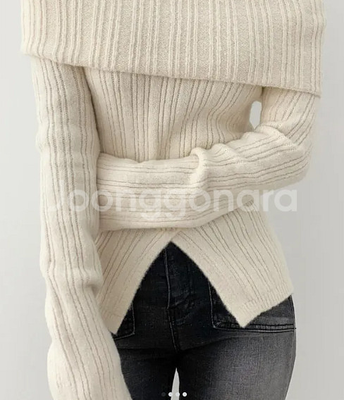 오픈숄더니트--1