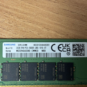 DDR5-5600 32G x 2 삼성 PC 메모리