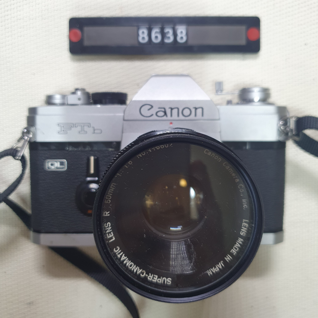캐논 FTb 필름카메라 FD 1.8 렌즈 장착
