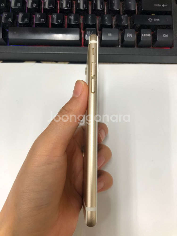 아이폰6S 골드 액정SS급 64G 무잔상 배터리100--5