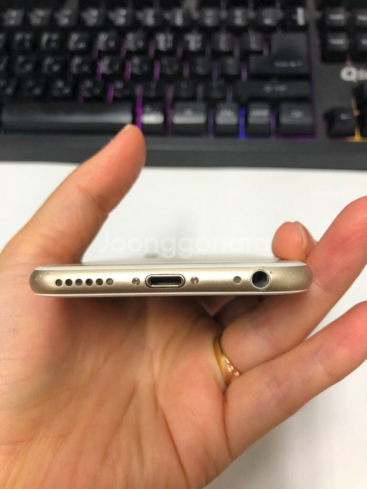 아이폰6S 골드 액정SS급 64G 무잔상 배터리100--6