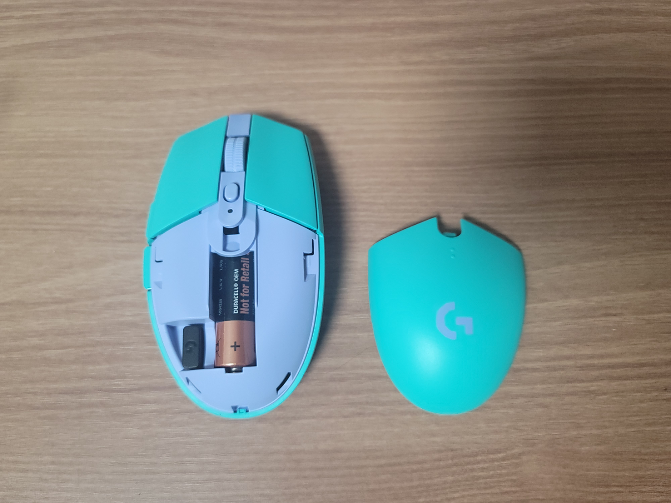 로지텍 G304 민트 저소음개조 마우스