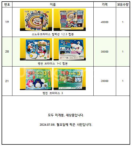 고전 게임cd 팝니다. (미개봉, 새상품)--3