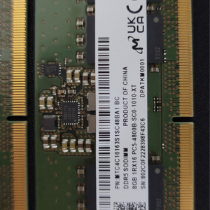 노트북용 메모리 마이크론 DDR5 4800MHZ 8기가