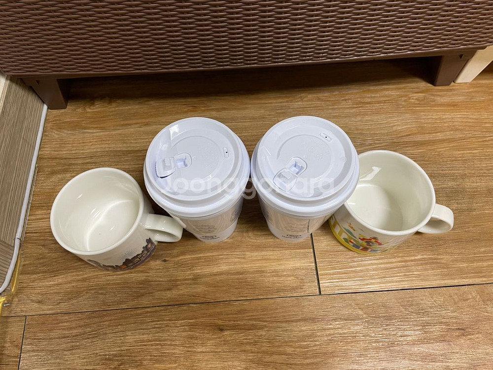 메이플스토리 매트블랙 컵 마을 머그컵--1