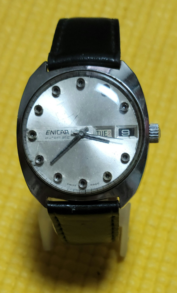 빈티지 ENICAR 오토매틱 남성 시계