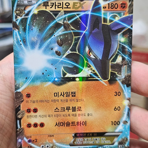 포켓몬카드 루카리오 EX XY 062/171 A급