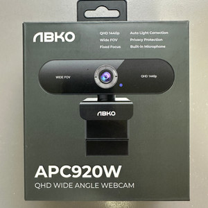앱코 APC920W QHD 웹캠 화상카메라 팔아요