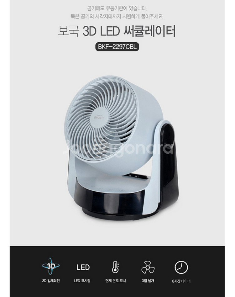 보국 3D LED 써큘레이터 팝니다.--2