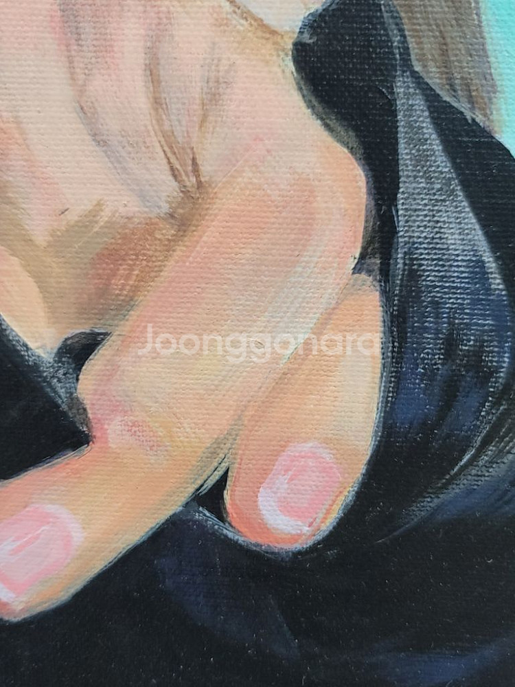 김용기작가 유화그림 소녀 10호--4