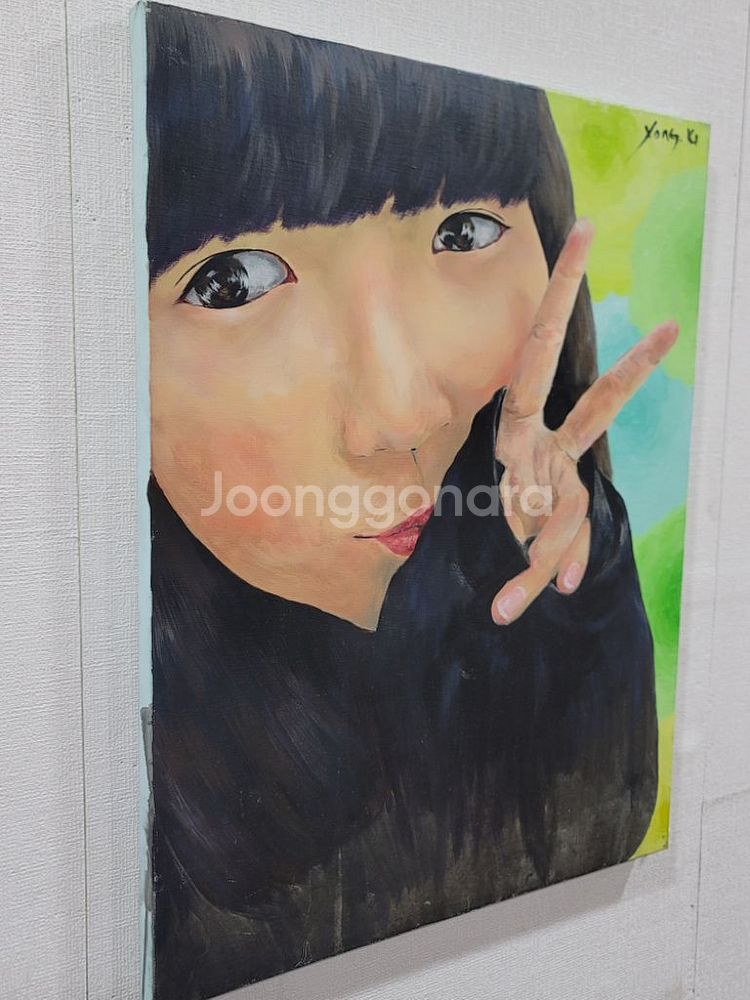 김용기작가 유화그림 소녀 10호--7