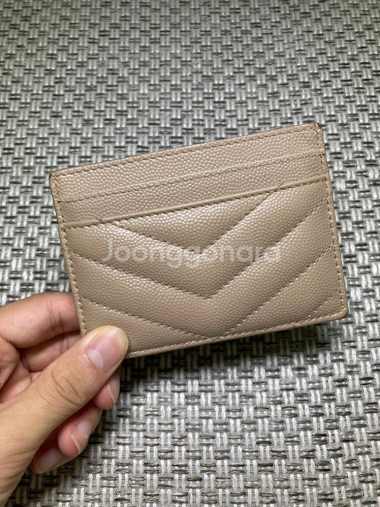 입생로랑 모노그램 금장 카드지갑--1