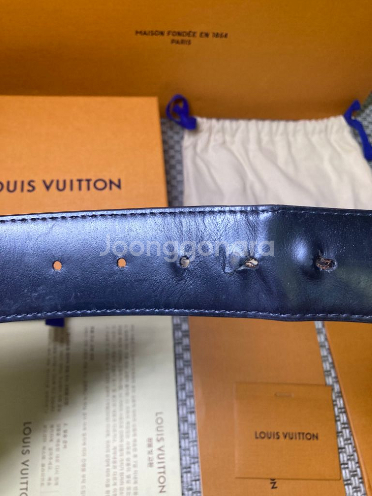 [95/38] 루이비통 리버시블 모노그램 이클립스 벨트--6