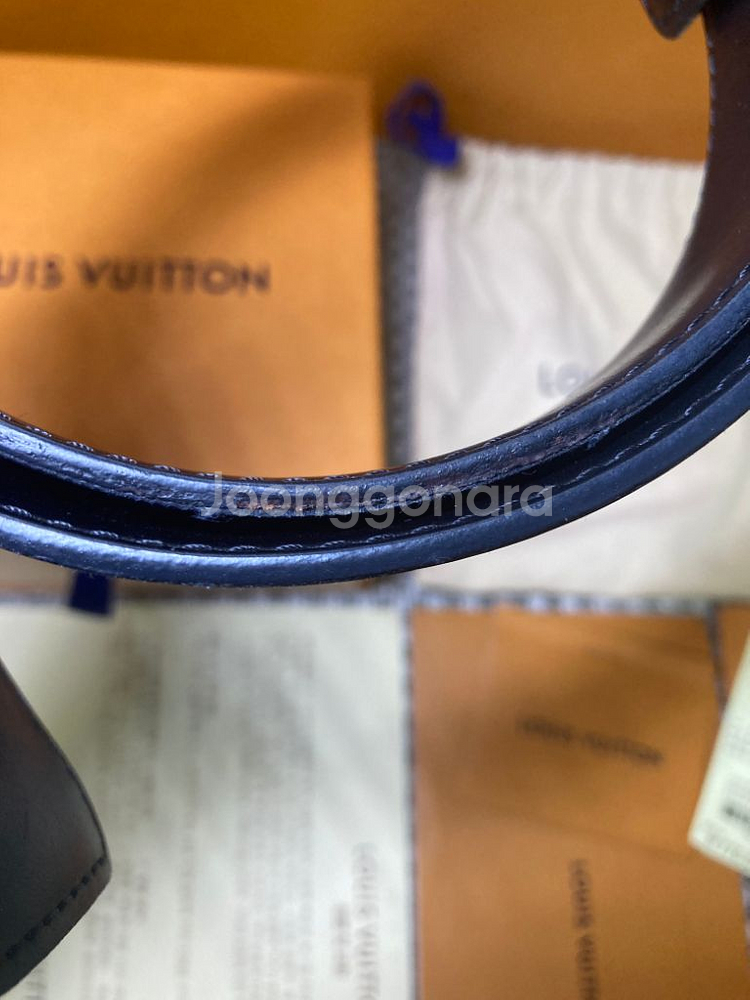 [95/38] 루이비통 리버시블 모노그램 이클립스 벨트--2