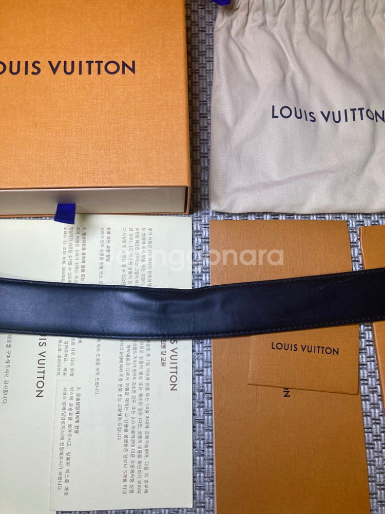 [95/38] 루이비통 리버시블 모노그램 이클립스 벨트--5