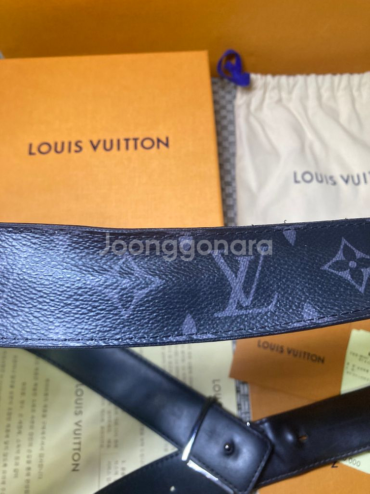 [95/38] 루이비통 리버시블 모노그램 이클립스 벨트--3