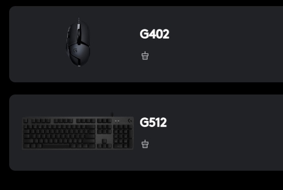 로지컬 키보드 마우스 세트 G512 G402