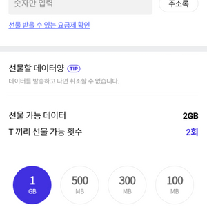 sk 데이터 팝니다 1기가 가격